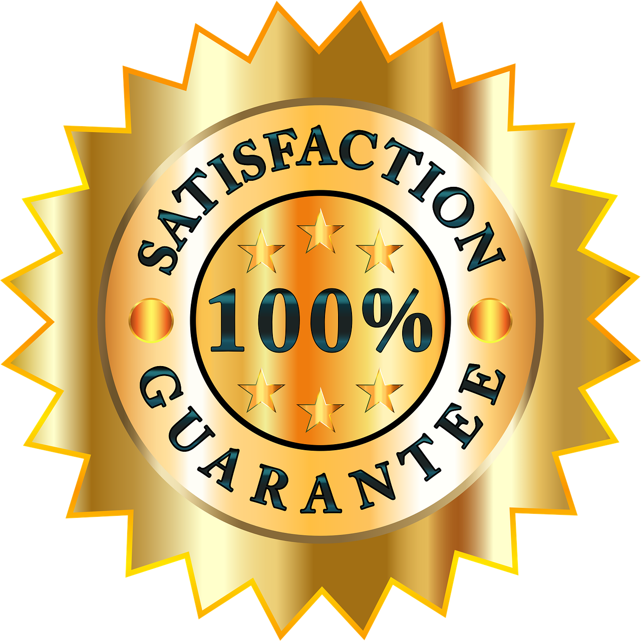 label, quality, satisfaction, guarantee, business, commerce, badge, sticker, emblem, stamp, sign, 100, one hundred percent, gold, shiny, metallic, quality, quality, quality, quality, satisfaction, satisfaction, guarantee, guarantee, guarantee, guarantee, guarantee, badge, stamp